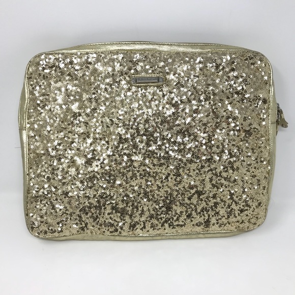 Nine West Accessories - Nine West Gold Sequin Laptop Case Sleeve Sparkly